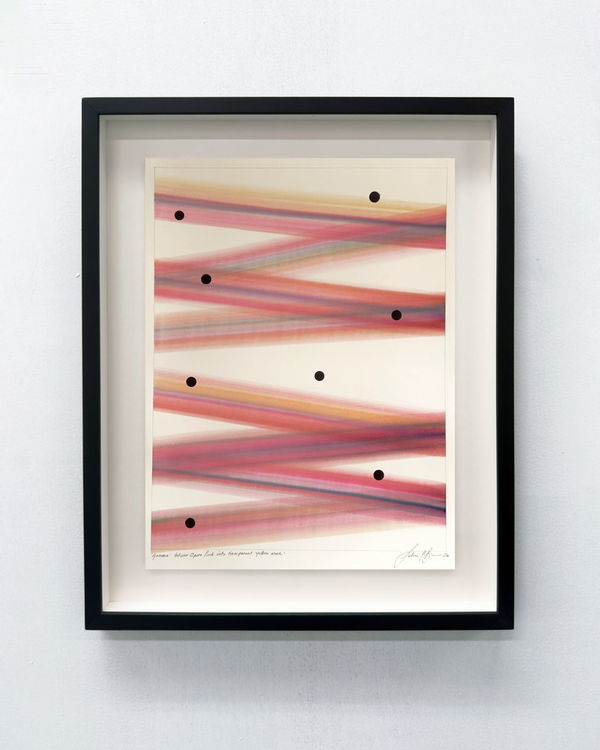 Gamma' Intense Opera Pink into transparent 'Yellow Wash'