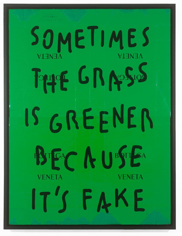 Pietro Terzini, Sometimes The Grass is Greener Because It's Fake, 2024