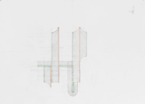 Richard Rezac, Study for Stance (set), 2019