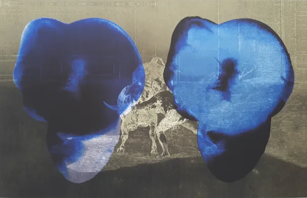 Najia Mehadji, Fleurs bleues , 2022