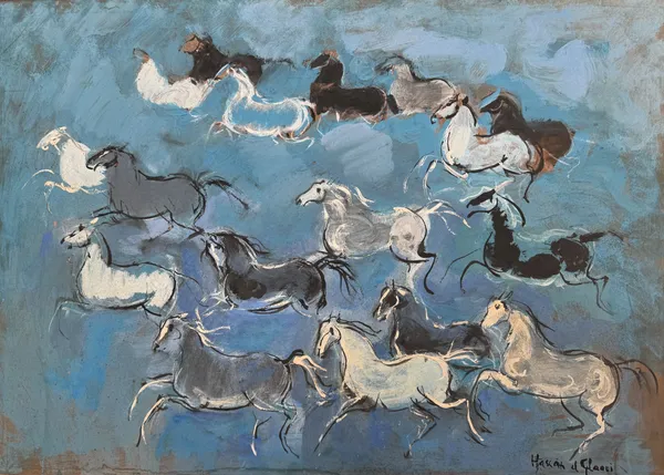 Hassan El Glaoui, Chevaux en liberté, 1985