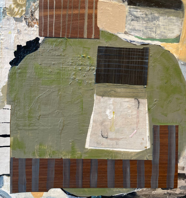 Painting with Painted Wood Veneer Elements