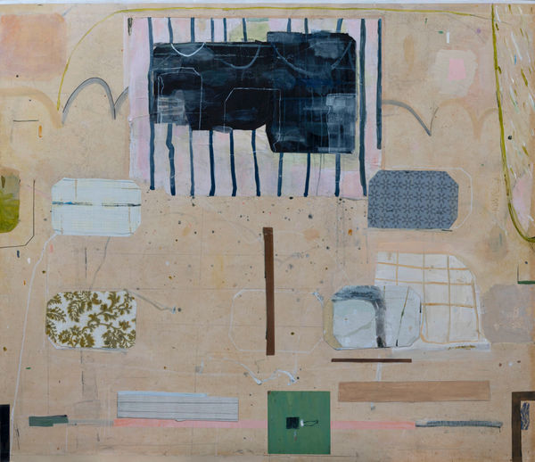 Shapes on Pink Background