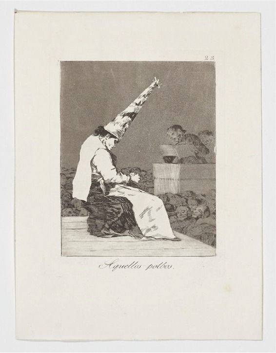 Francisco de Goya, Aquellos polbos (Caprichos. Estampa 23)