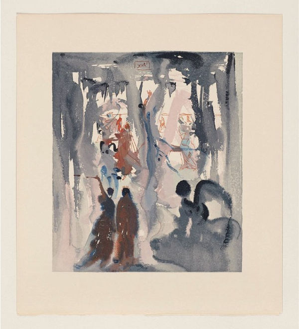 Salvador Dali, La Divina Comedia. Paraíso. Canto 12, 1960-1964