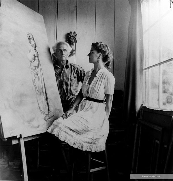 Lee Miller Max Ernst and Dorothea Tanning, Sedona, Arizona, 1946 Fine Archival Gelatin Silver print. Non-Editioned. Image size: 24.1 x 23.1 cm (9 1/2 x 9 1/8 in) Paper size: 34.4 x 28.7 cm (13 1/2 x 11 1/4 in)