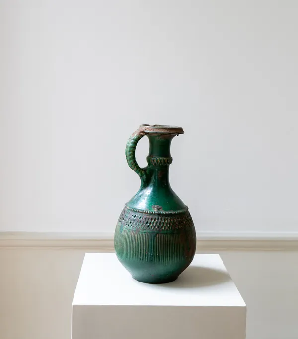 Ceramic vessel for date syrup, 17th - 18th century Berber culture. Tafilelt, Atlas Mountains, Morocco. 35 cm (h) Provenance: Lichire, el Hussaine Collection: John Kasmin