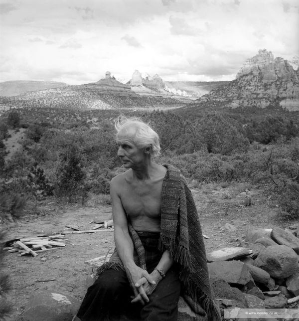 Lee Miller Max Ernst, Oak Creek Canyon, Sedona, Arizona, USA, 1946 Fine Archival Gelatin Silver print. Non-Editioned (large). Image size: 30.3 x 30.5 cm (11 7/8 x 12 in) Paper size: 43.4 x 39.8 cm (17 1/8 x 15 5/8 in)