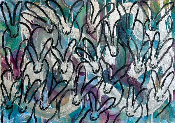 Hunt Slonem, Silver Path (SH0863), 2022