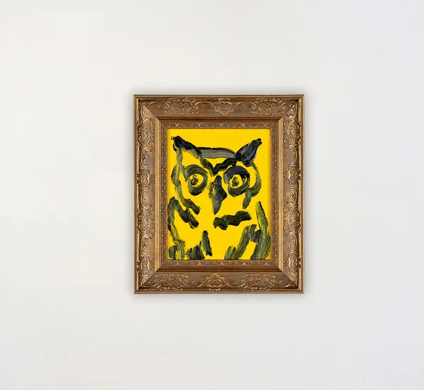 Hunt Slonem, Owl Seattle (JEM1549), 2024