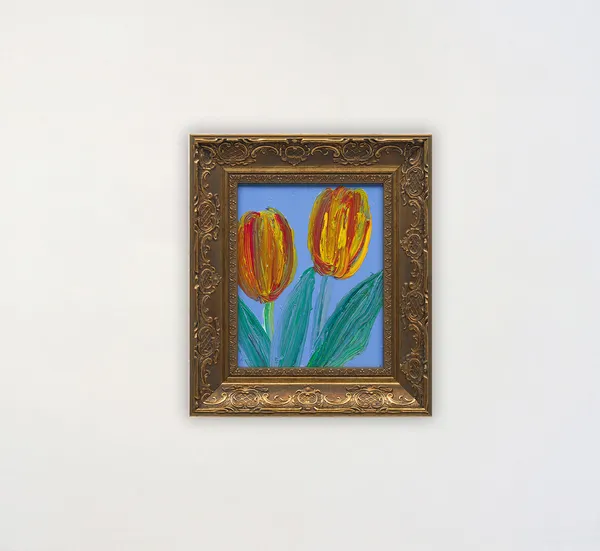 Hunt Slonem, Two Tulips (JMG2903), 2026