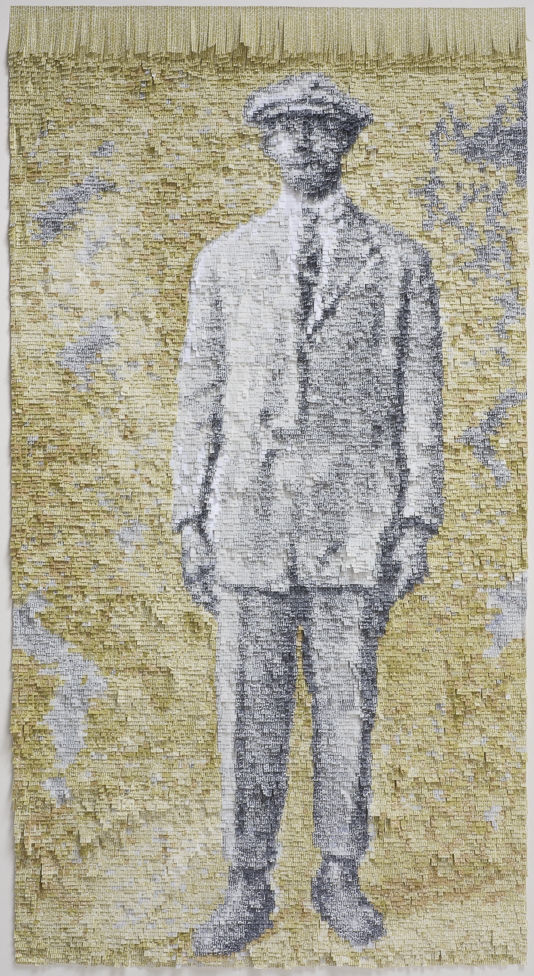 Nathalie Boutté George Daniel Papier japonais et encre 120.5 x 64 cm 47 x 25.2 inches