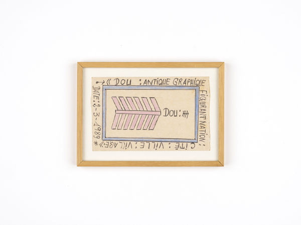 Frédéric Bruly Bouabré, DOU : Antique graphique figurant nation : Cité : ville : village, 1989