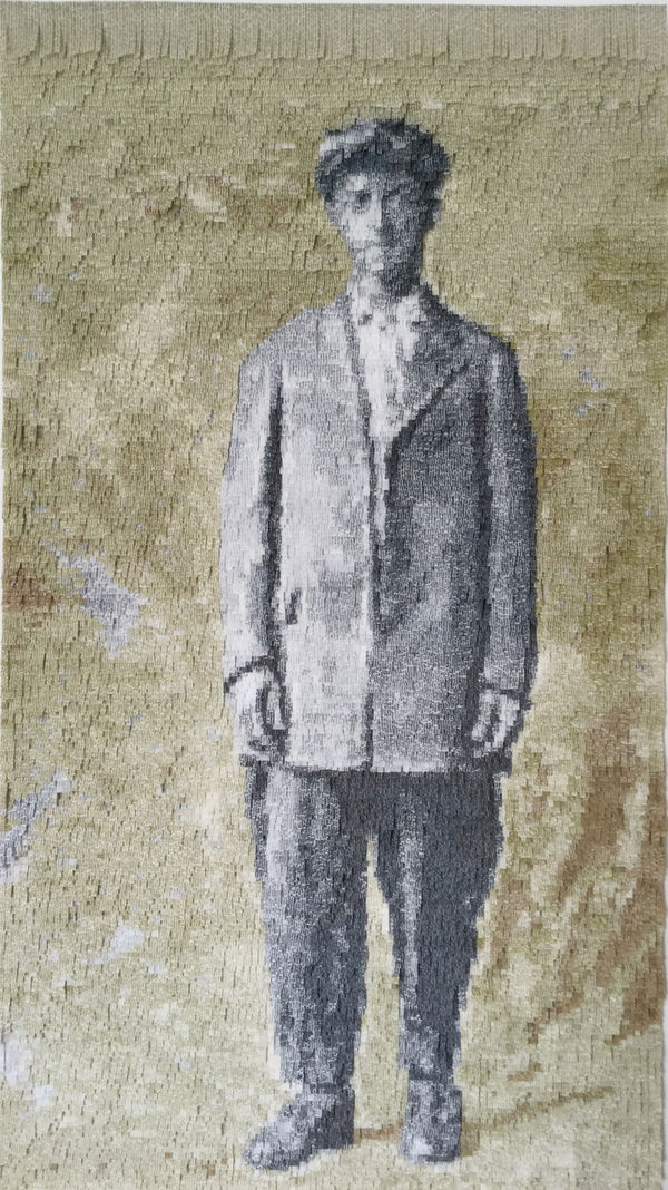 Nathalie Boutté Leslie Baykin Papier japonais et encre 120,5 x 64 cm 47.24 x 25.20 inches