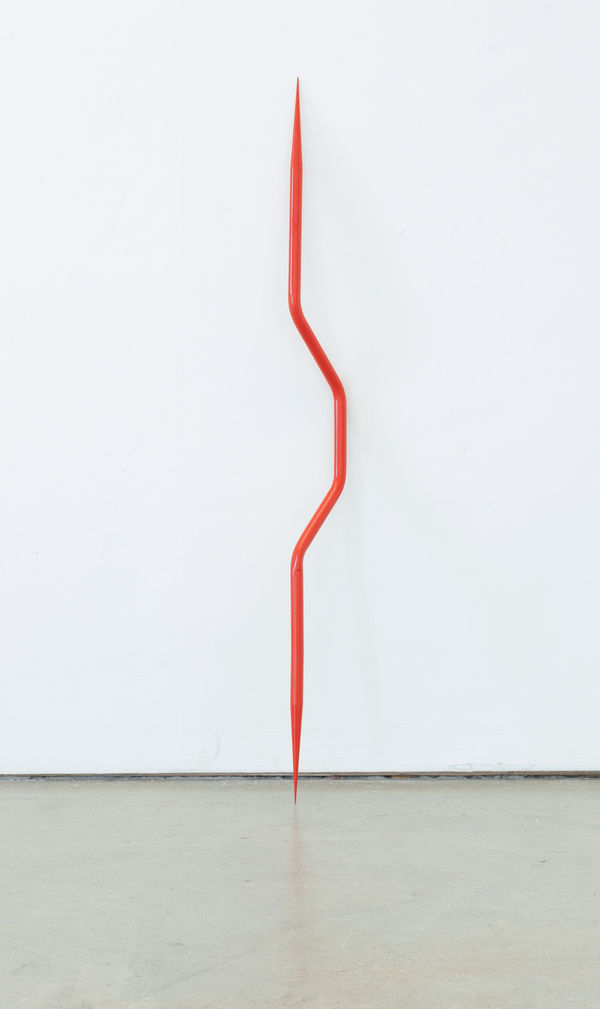 Makiko Harris, Cable Knitting Needle (Red), 2023