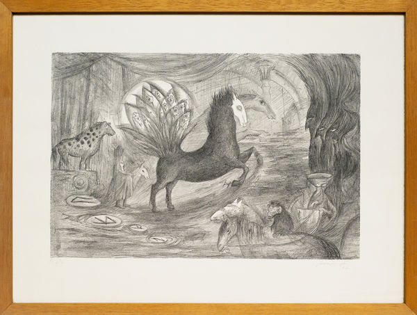Leonora Carrington, "Caballo Pavorreal", 1997