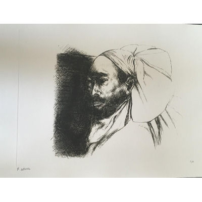 Rafael Coronel, Sin título 16 (Mirada en penumbra), ca. 1980