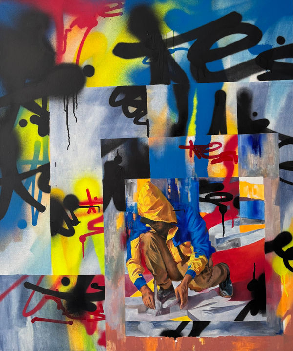 Esneone, "Superposición", 2025