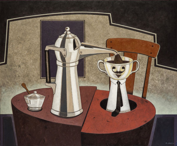 Mario Martín del Campo, "El cafetero solitario", 2017