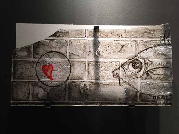 MIRA MAYLOR, Wall series: Love grafiti 2, 2015