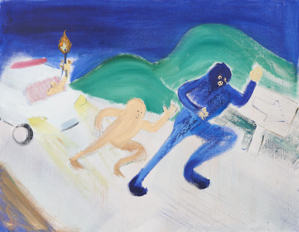 Shinya Azuma Exodus(Parent), 2024 Oil on canvas 91 x 116.7 cm (35 7/8 x 46 in)