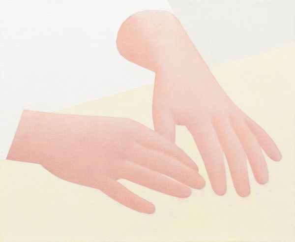 Manuel Stehli Untitled (Pair of Hands 13), 2021 Oil on canvas 30 x 36 cm