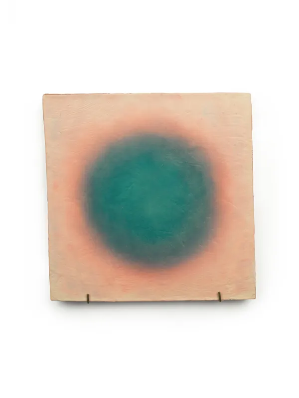 XIE Fan Celestial Signs, 2025 Oil on terracotta plate 30 x 30 cm (11 ¾ x 11 ¾ in)