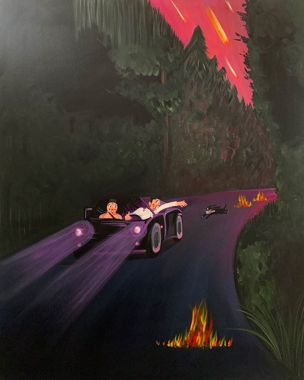 The end of the world, acrylic on canvas