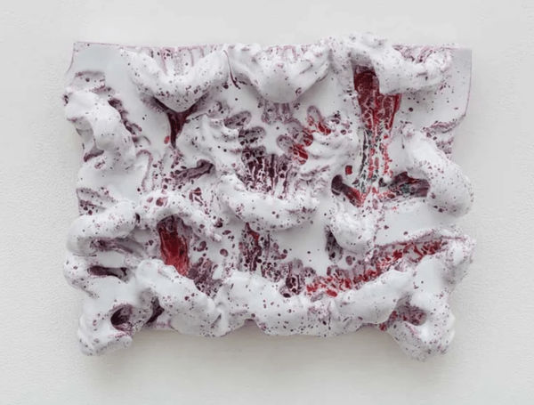 Mai-Thu Perret Stand on the crest of a high, high peak; walk the bottom of the deep, deep sea, 2017 Glazed ceramic 42.5 x 53.3 x 11.4 cm (16 3/4 x 21 x 4 1/2 in)