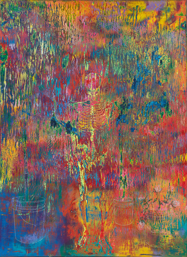 Dennis Miranda Zamorano La niña blanca, 2023 Mixed media on canvas 260 x 190 cm (102 3/8 x 74 3/4 in)