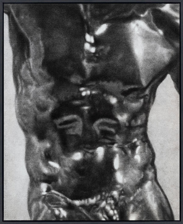 ZHANG Yunyao Emotion Study II (Quadriptych), 2021 - 2022 Graphite on felt 70 x 57 cm