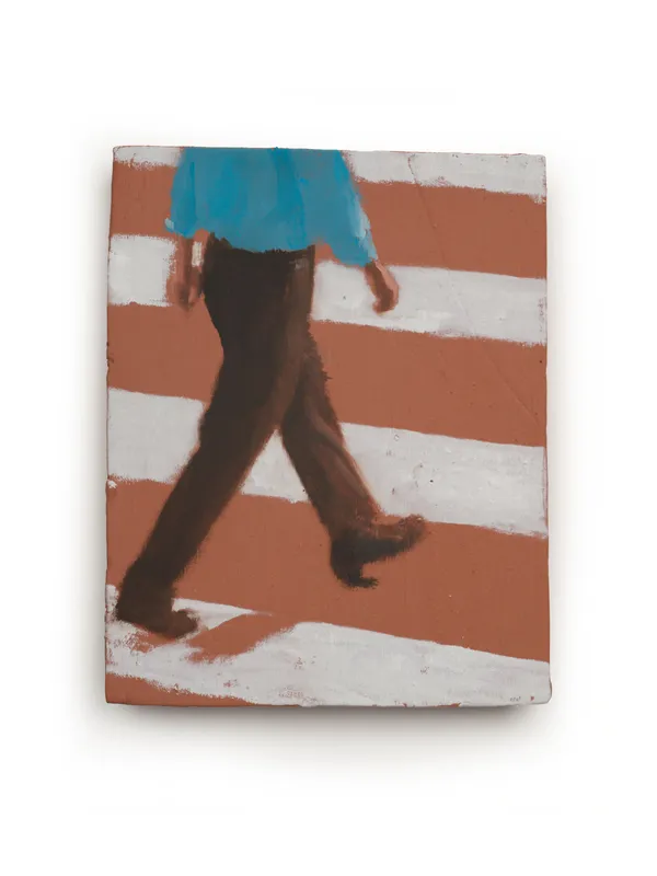 XIE Fan In Between, 2026 Oil on terracotta plate 13 x 10 cm (5 ⅛ x 4 in)