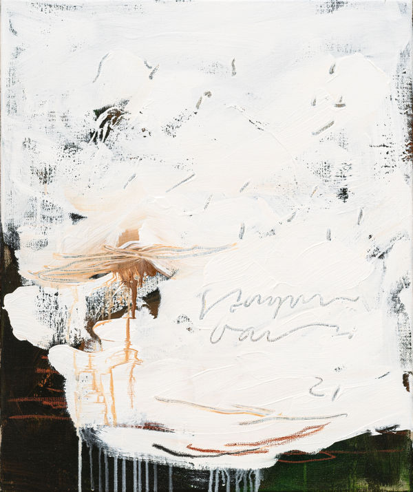 Steingrímur Gauti Untitled, 2021 Acrylic, chalk, graphite and varnish on linen 60 x 50 cm