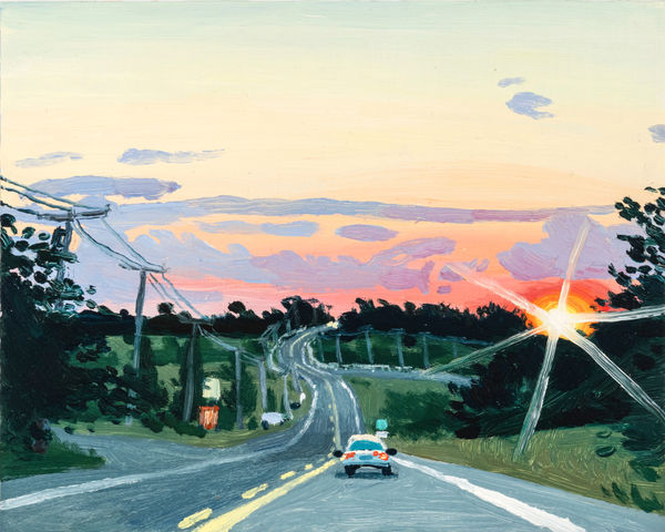 Claudia Keep Driving back to Bangor, 2024 Oil on Masonite panel 20.3 x 25.4 cm (8 x 10 in) 22.6 x 27.6 x 3 cm (8 ⅞ x 10 ⅞ x 1 ⅛ in) framed