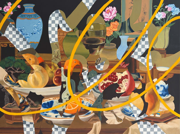 Ziping Wang Median of relationships关系的中位数, 2025 Acrylic on canvas 60 x 80 cm (23 ½ x 31 ½ in)