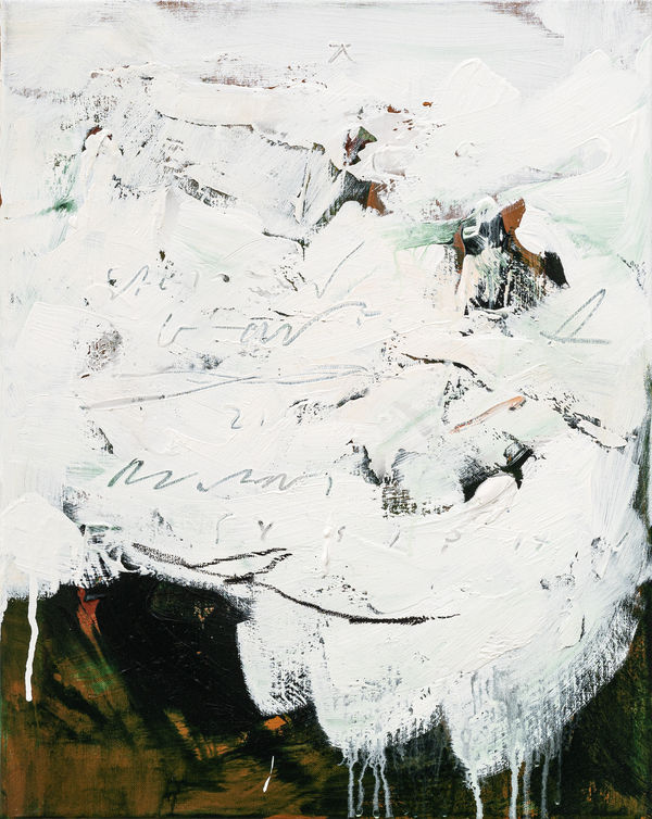 Steingrímur Gauti Untitled, 2021 Acrylic, chalk, graphite and varnish on linen 50 x 40 cm