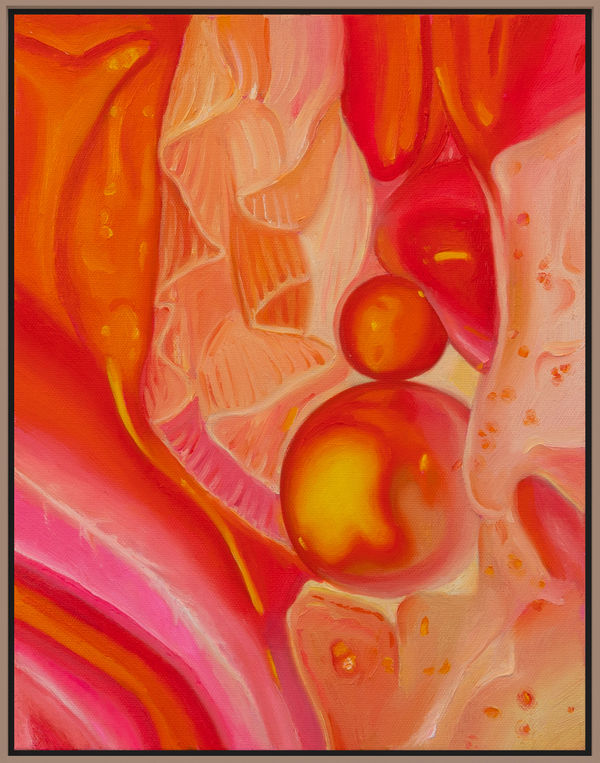 Fawn Rogers Comet Tail #6, 2022 Oil on canvas 35.6 x 27.9 cm (14 x 11 in) 37.6 x 29.9 cm (framed)