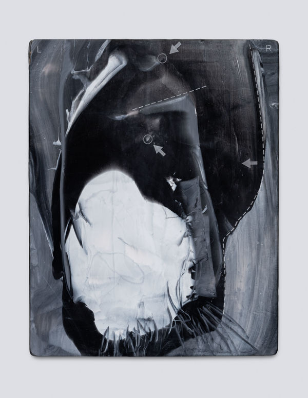 Sean Shim-Boyle when you hear there's donuts AND cake in the breakroom, 2025 Medical-grade silicone, transdermal pigment 71.1 × 55.9 cm (28 x 22 in)