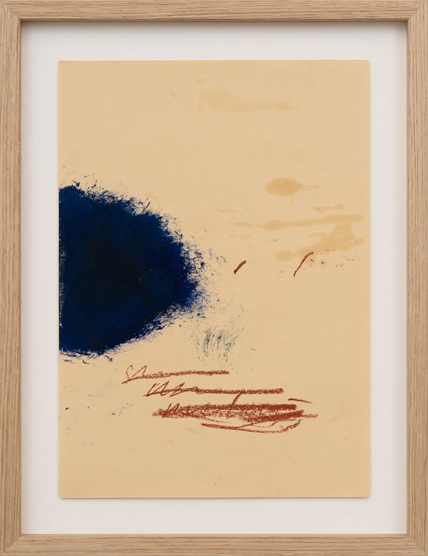 Steingrímur Gauti Untitled, 2021 Oil, chalk, oil pastel on paper 34.5 x 24.5 cm 43.5 x 33.5 x 3 cm (framed)