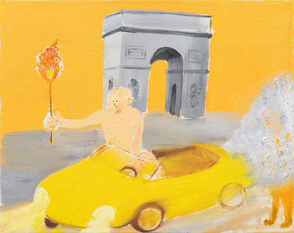 Shinya Azuma Exodus(Arc de Triomphe), 2024 Oil on canvas 70 x 80 cm (27 1/2 x 31 1/2 in)