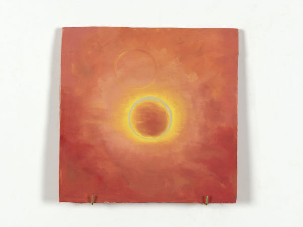 XIE Fan Celestial Signs, 2024 Oil on terracotta plate 30 x 30 cm (11 3/4 x 11 3/4 in)