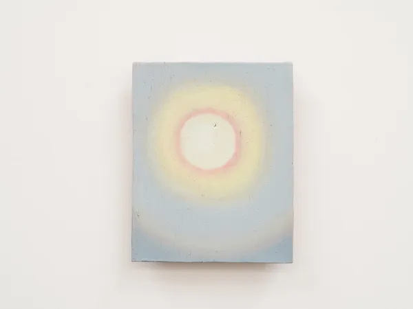 XIE Fan Celestial Signs, 2025 Oil on terracotta plate 12 x 8 cm (4 ¾ x 3 ⅛ in)