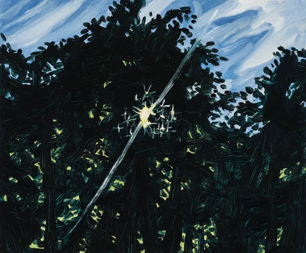 Claudia Keep June Evening, 2024 Oil on Masonite panel 25.4 x 30.5 cm (10 x 12 in) 27.4 x 32.5 cm (10 ¹³⁄₁₆ x 12 ¹³⁄₁₆ in)