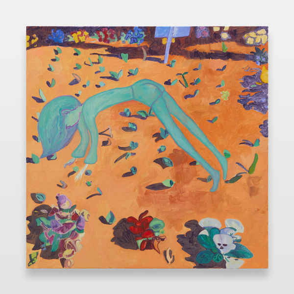 Makiko Kudo So Many Things That I Cannot Do, 2023 Oil on canvas 116.5 x 116.5 cm (45 ⅞ × 45 ⅞ in)