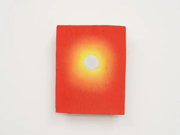 XIE Fan Celestial Signs, 2025 Oil on terracotta plate 12 x 8 cm (4 ¾ x 3 ⅛ in)