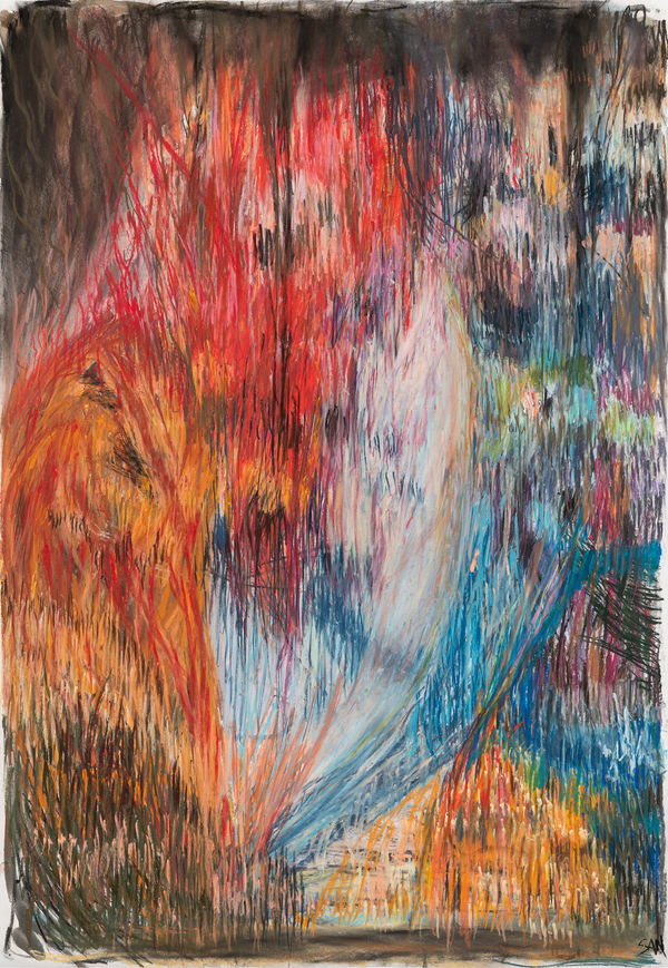 Sandra Leal Furia IV, 2024 Mixed media on paper 112 x 77 cm (44 ⅛ x 30 ¼ in) 115 x 80.5 cm (45 ¼ x 31 ¾ in) framed