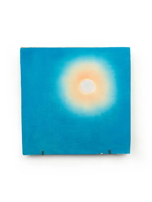 XIE Fan Celestial Signs, 2026 Oil on terracotta plate 30 x 30 cm (11 ¾ x 11 ¾ in)