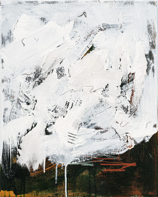 Steingrímur Gauti Untitled, 2021 Acrylic, chalk, graphite and varnish on linen 50 x 40 cm