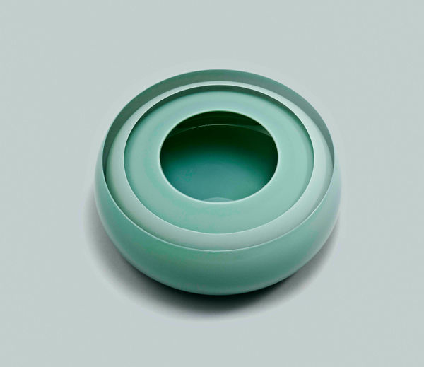 Tora Urup, Jade Green and Clear Layers, 2015