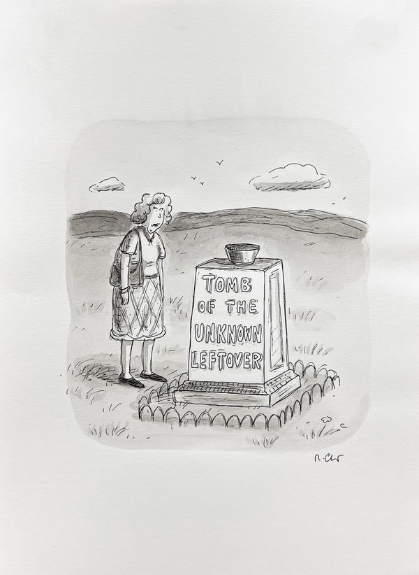 Roz Chast, Tomb of the Unknown Leftover, 2011, Feb. 14